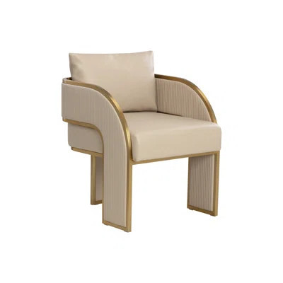 Baz Dining Armchair - Napa Beige | Perigold