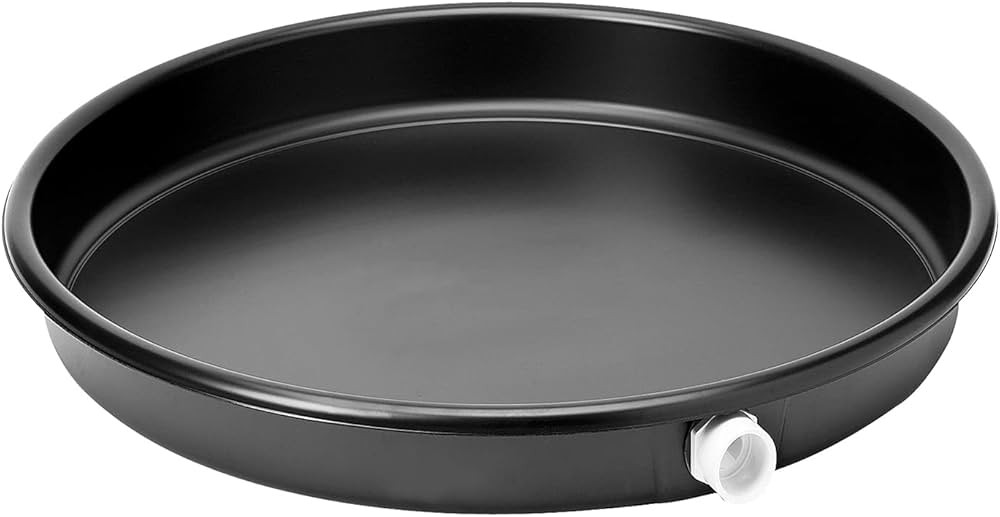 Everflow PWHP22 Plastic Water Heater Drain Pan with 1 in. - 1-1/2 in. PVC Fitting, 22 in. Diamete... | Amazon (US)