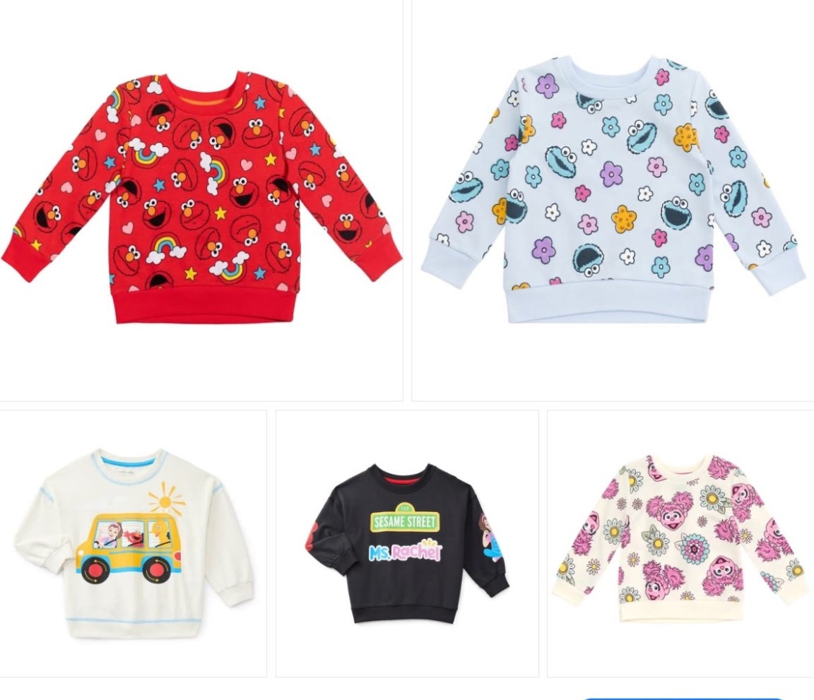 Sesame Street toddler sweatshirts!!! 

#LTKmomlife #LTKBaby #LTKKids
