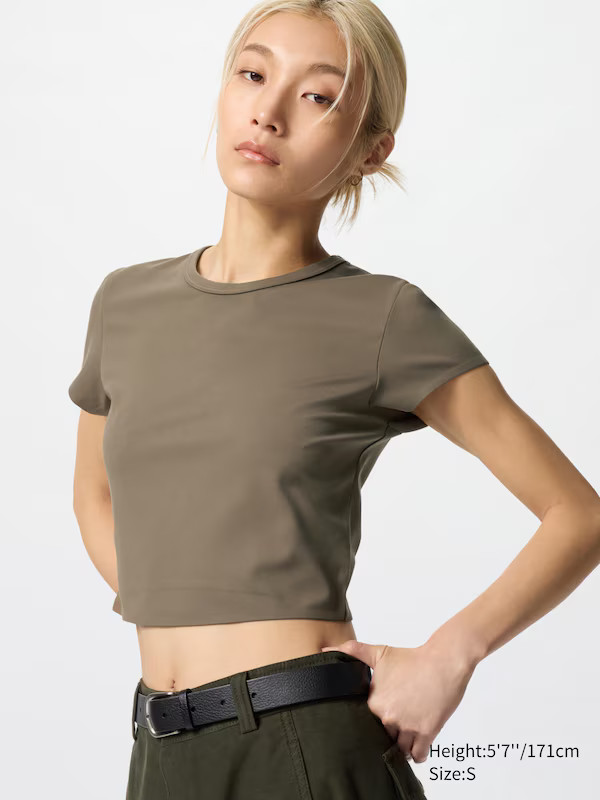 AIRism Soft Cropped T-Shirt | UNIQLO (US)