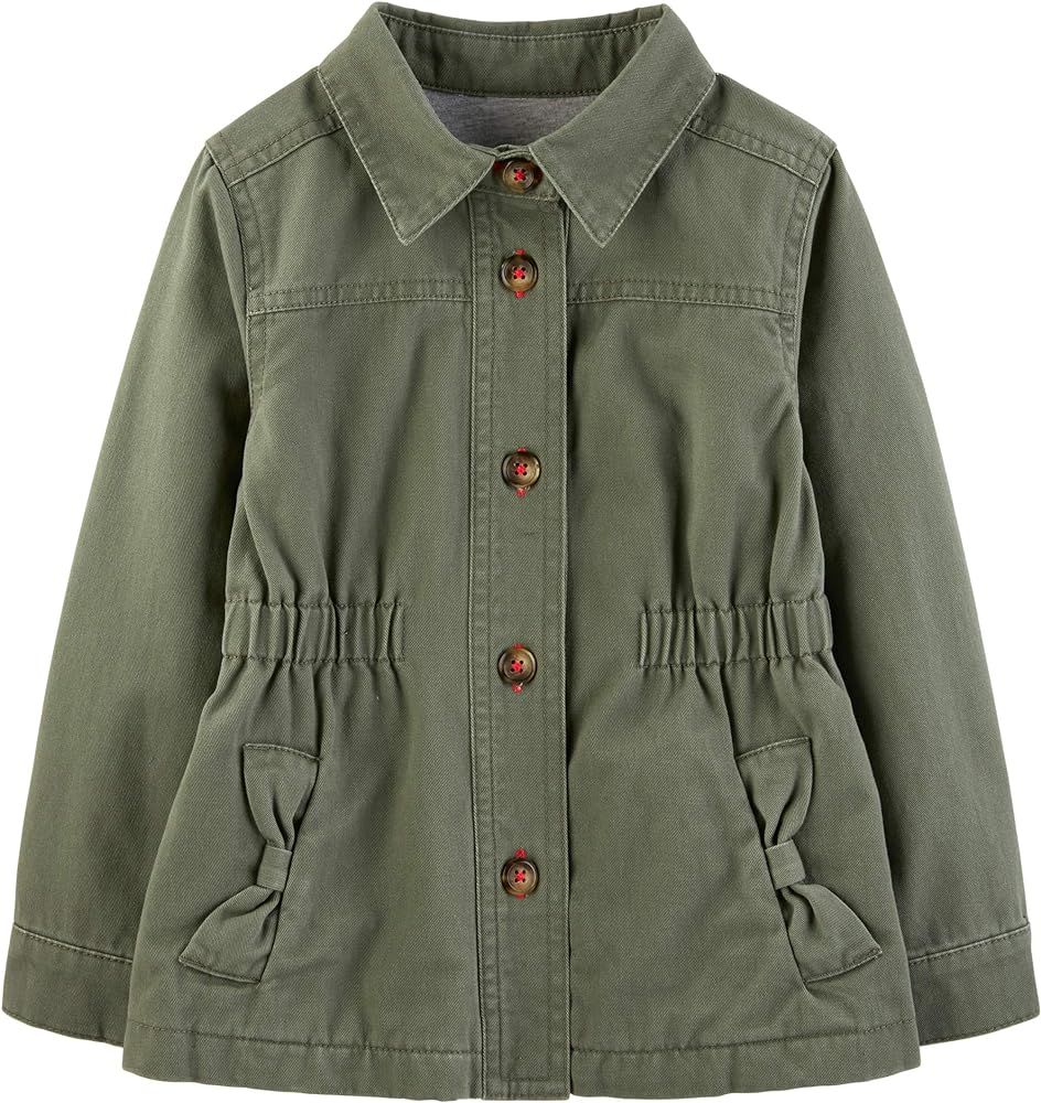 Simple Joys by Carter's Baby and Toddler Girls' Twill Button up Jacket | Amazon (US)