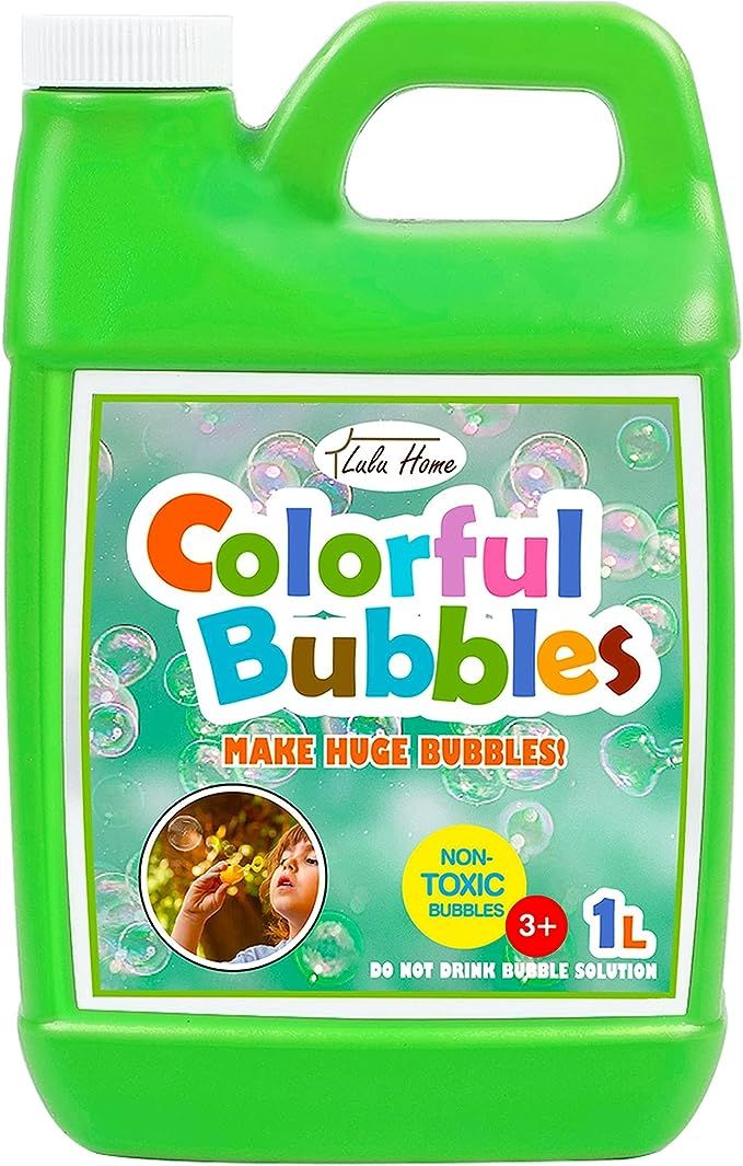 Lulu Home Bubble Concentrated Solution, 1 L/ 33.8 OZ Bubble Refill Solution for Kids Graduation P... | Amazon (US)