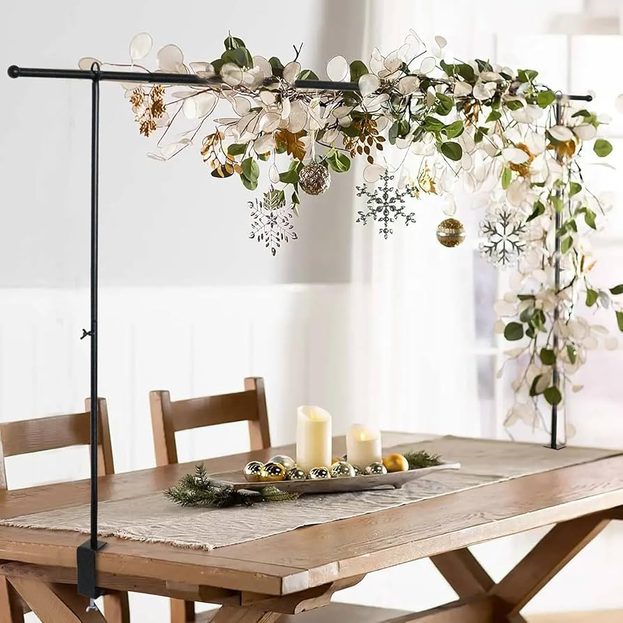 Over The Table Rod Stand with Clamps, 46-82”Length, Adjustable Metal Balloon Flower Arch Stand,... | Amazon (US)
