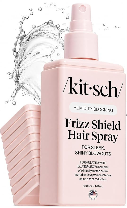 Kitsch Frizz Shield Hair Spray - Frizz Control Hairspray for Smooth, Glass-Like Finish | Lightwei... | Amazon (US)