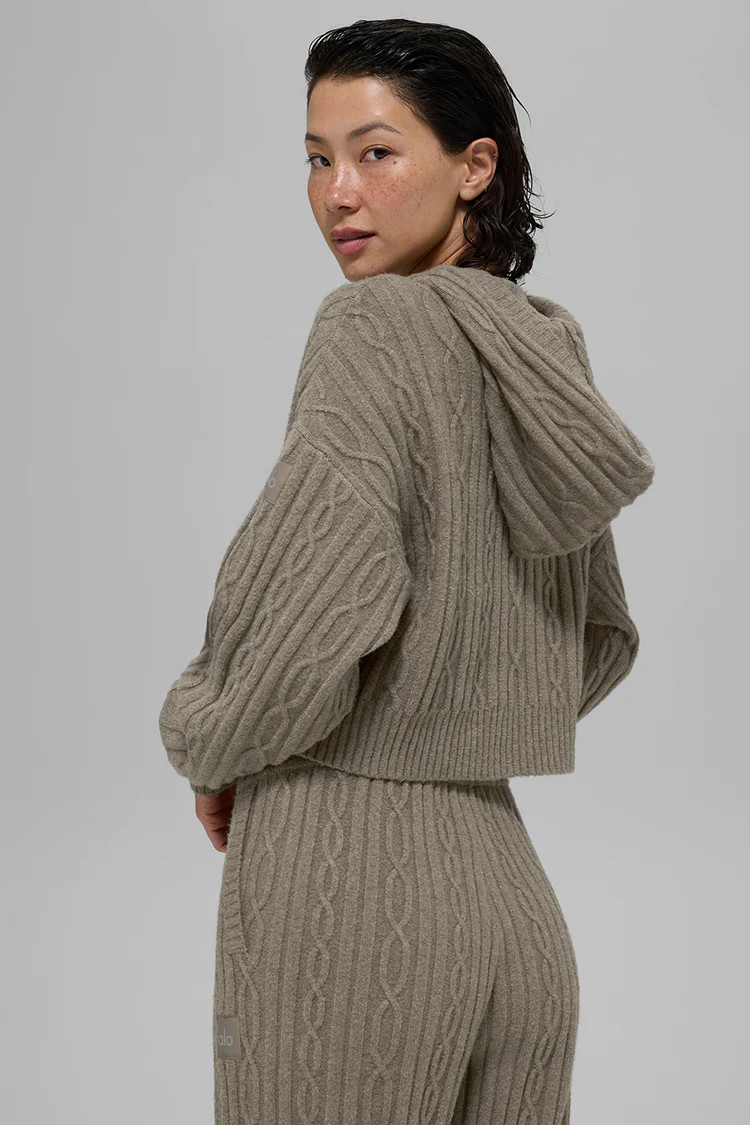 Cable Knit Winter Bliss Hoodie | Alo Yoga (US)