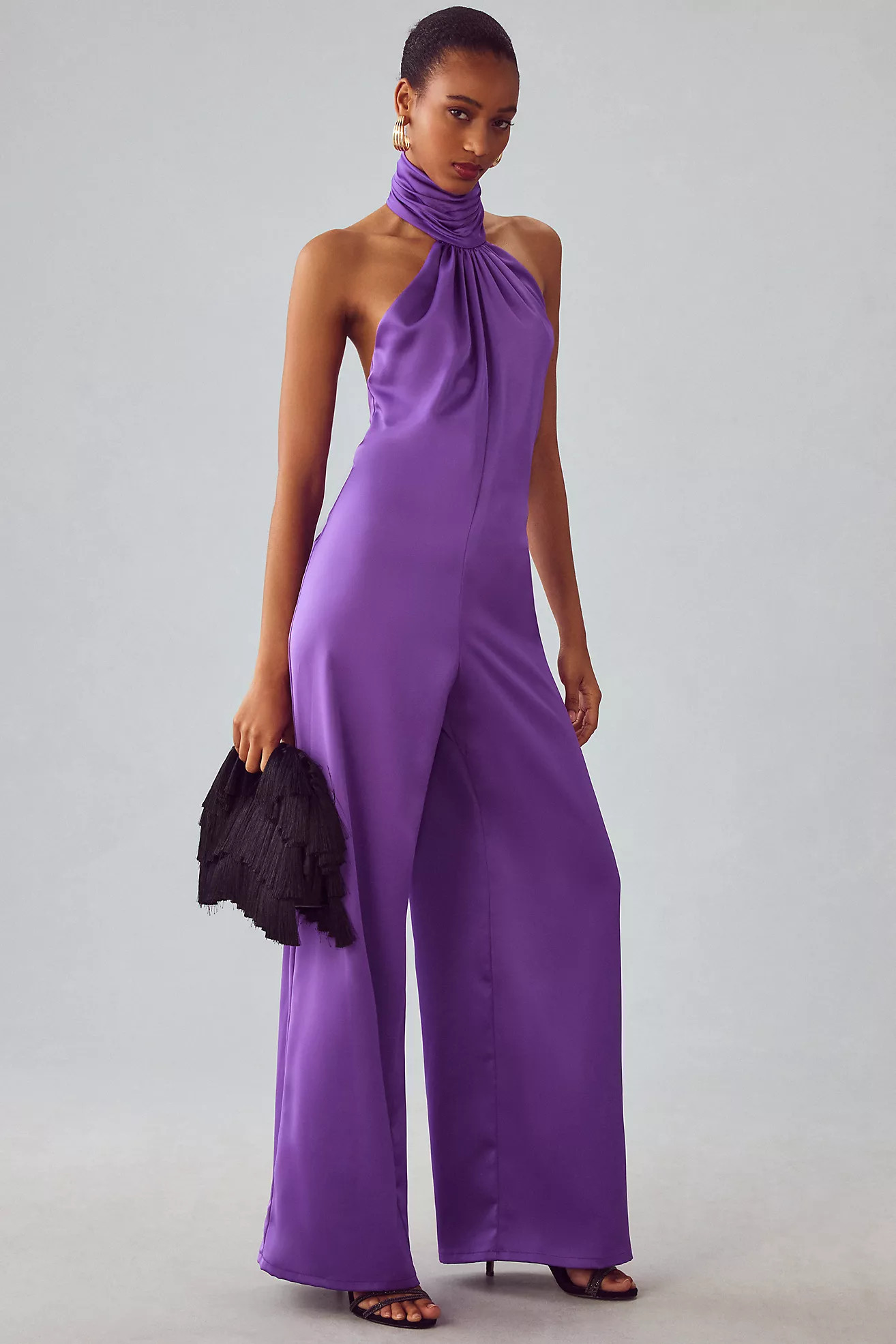 Katie May Robbie Open-Back Halter Jumpsuit | Anthropologie (US)