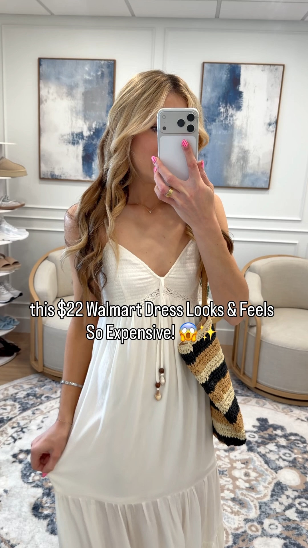 New at Walmart! This #22 dress is so dreamy. True to size small. I am 5’8.5” for reference. Ad. Also such a great vacation dress  

#LTKSeasonal #LTKootd #LTKgrwm
