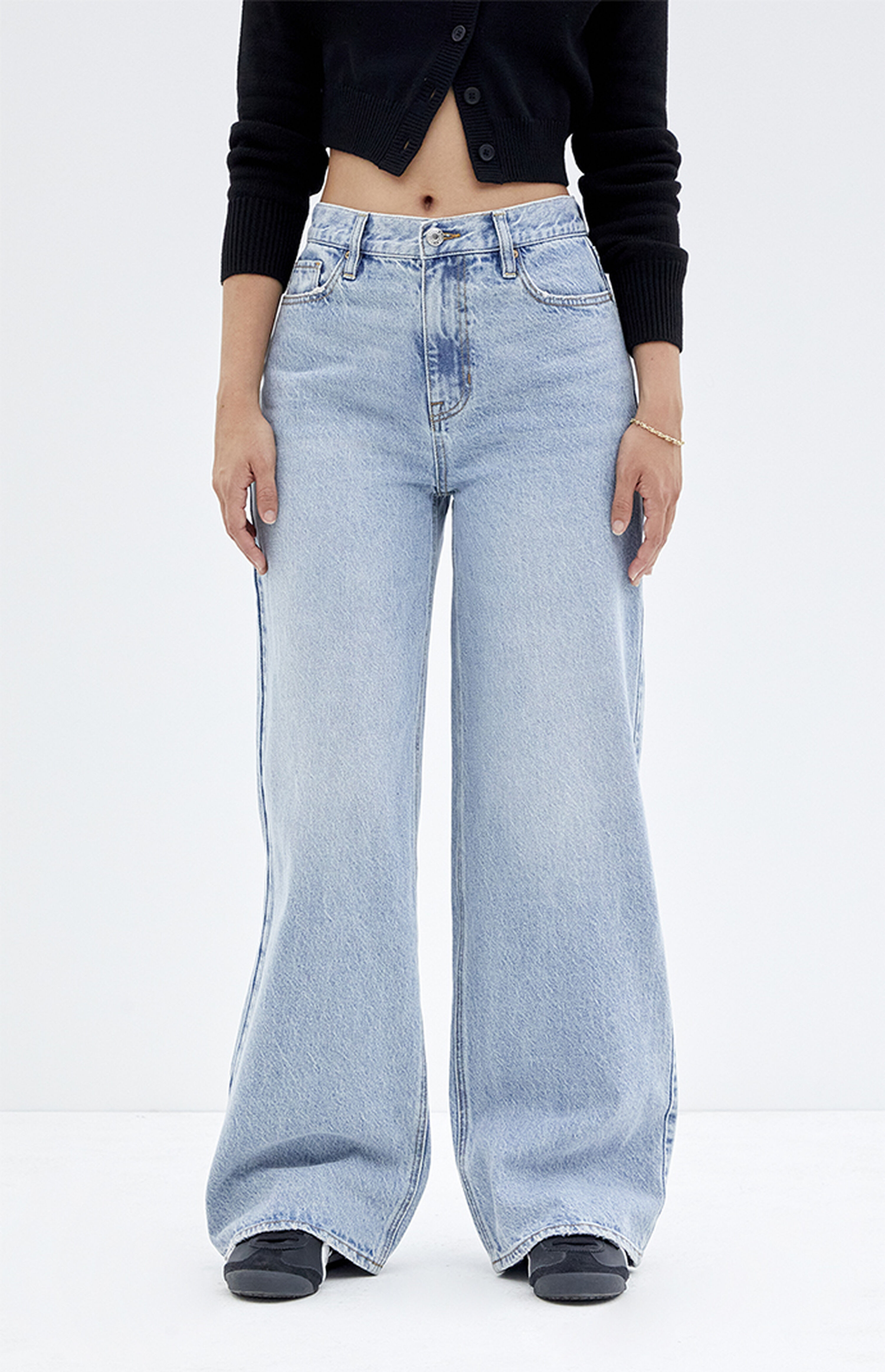 PacSun Cali Light Indigo Baggy Boyfriend Jeans | PacSun