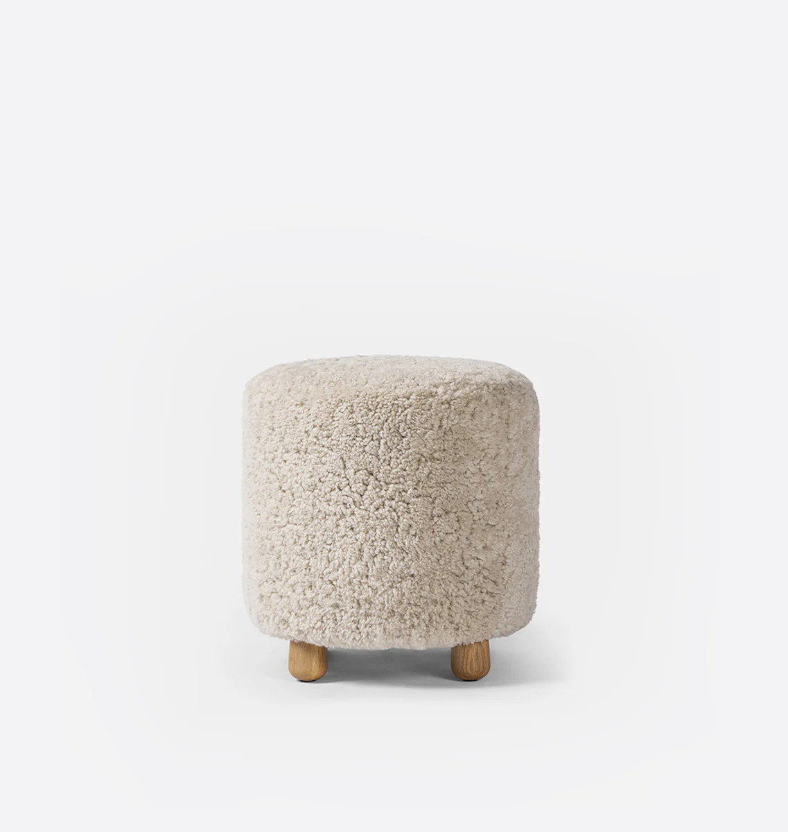 Tocho Shearling Footed Stool | Shoppe Amber Interiors | Amber Interiors