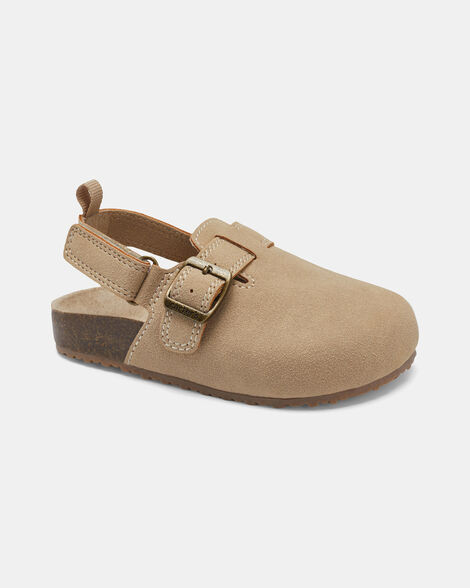 Toddler Casual Slip-On Clogs - Tan | Carter's Inc