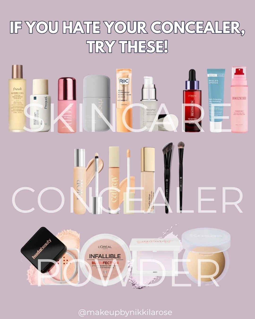 I made a whole YT video on how to perfect your concealer, here’s all the products I mentioned! 

#LTKBeauty