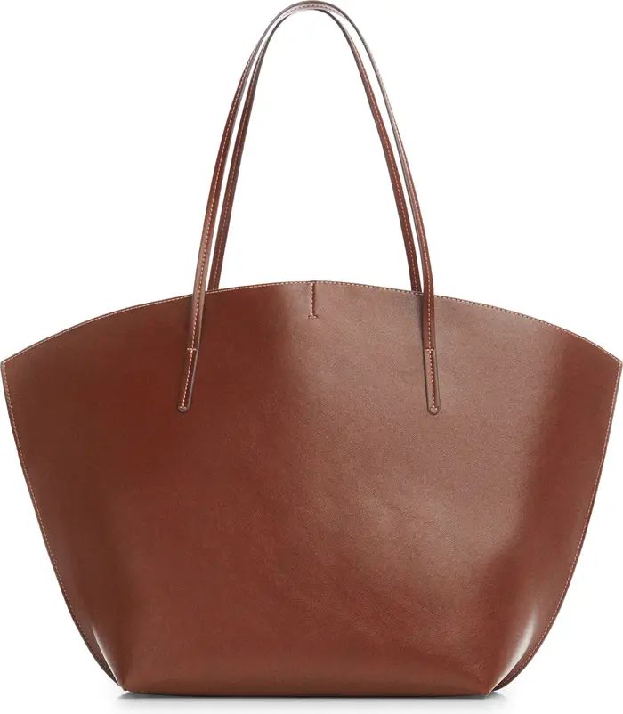 Faux Leather Shopper Bag | Nordstrom