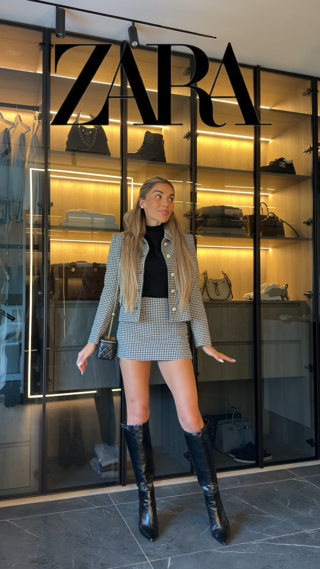 Zara new in! Cute autumn outfits - knee high boots, denim and jackets