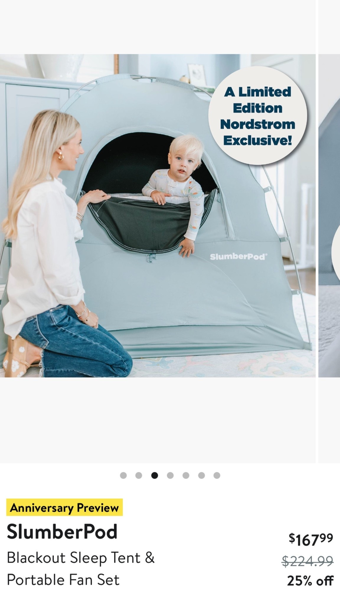 We are so excited to partner with slumber pod to show you this beautiful blue SlumberPod, which is in a Nordstrom exclusive! Nordstrom Cardholders can grab it on July 8th for the Nordstrom anniversary sale! 

slumber pod 
Mom hacks 
Toddler travel 
Baby travel 


#LTKSaleAlert #LTKKids #LTKBaby