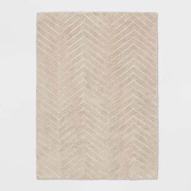 4'x6' Tufted Cotton Chevron Rug - Pillowfort™ | Target