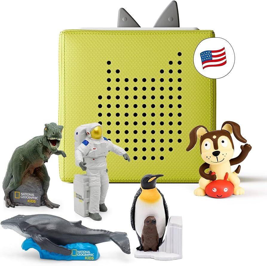 Toniebox Audio Player Starter Set with National Geographic Astronaut, Dinosaur, Whale, Penguin, a... | Amazon (US)