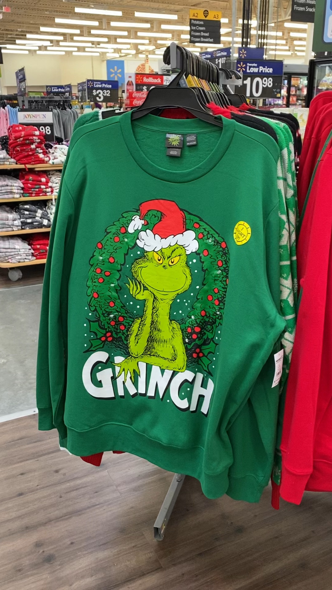 Grinch light up clearance sweater