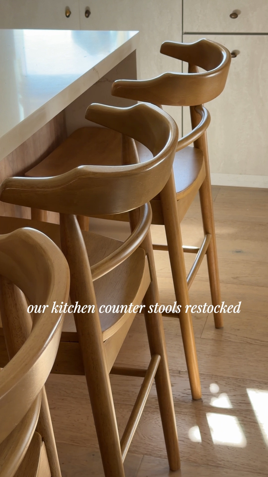 
Our kitchen counter bar stools are finally restocked in the color natural. I always get complements on these - comes in a walnut and black tone too. The wood quality is amazing and they’re so easy to clean.  They’re a nice heavy wood and easy to install. Also linking some other kitchen counter stools and bar stools I have my eye on. 

Bar stools 
Kitchen counter stools 
Home finds 
Target home 
Studio McGee 
Wayfair sale 
WayDay 
Holiday parties 
Spring refresh 
Home refresh 
Chairs 
Neutral home 
Wood chairs 
Kitchen 
Hosting 

#target #targethome #kitchen #counterstools
#wayday #wayfair #barstools #LTKWatchNow #LTKParties



#LTKHoliday #LTKSeasonal #LTKHome