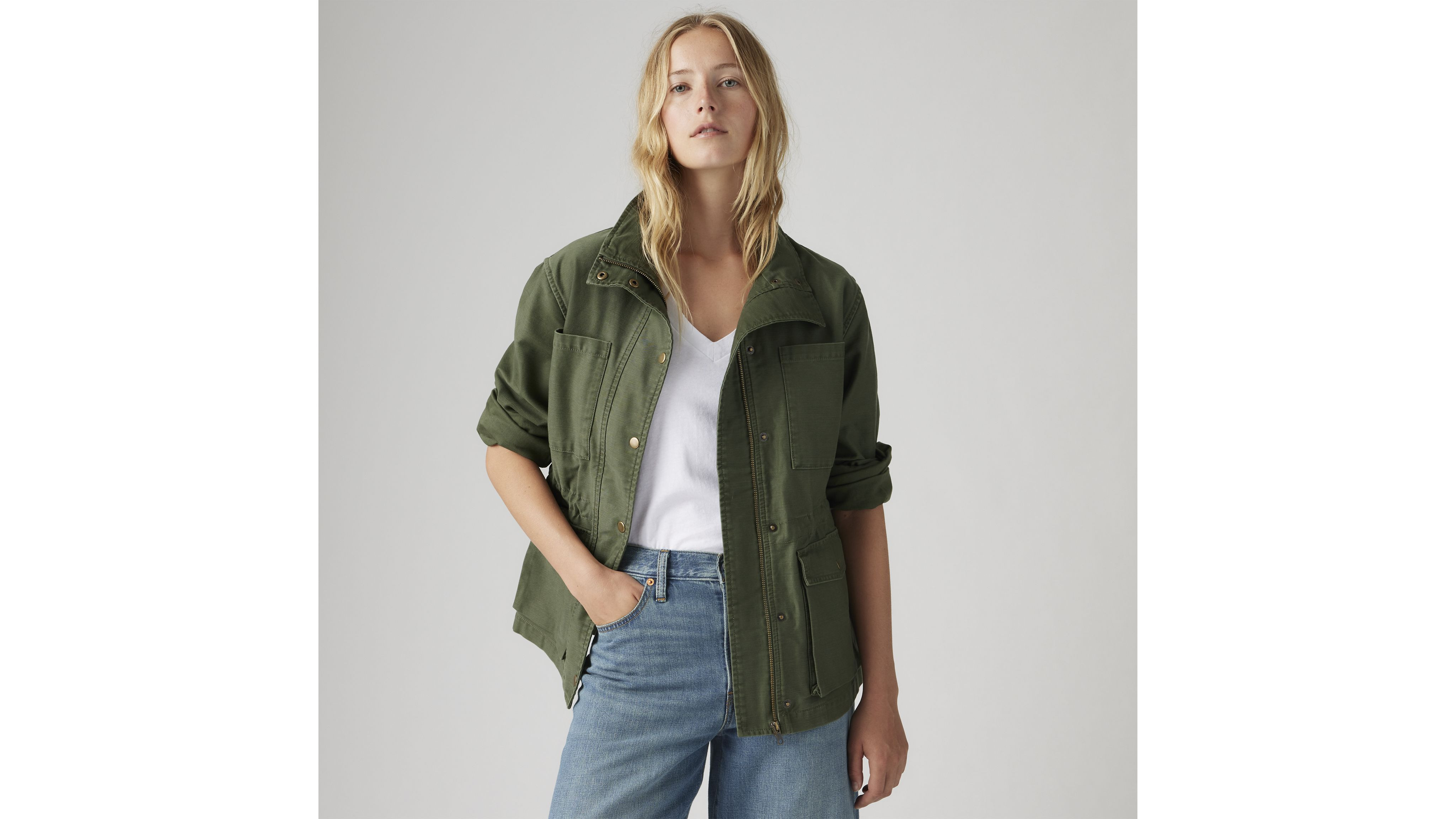 Levi's Karlie Utility Jacket - Women's - S - Green | Levi's UK