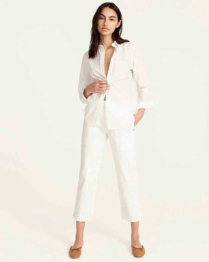 Classic-fit crisp cotton poplin shirt | J. Crew US