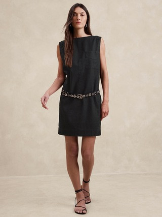 Hemp-Cotton Shift Dress | Banana Republic (US)