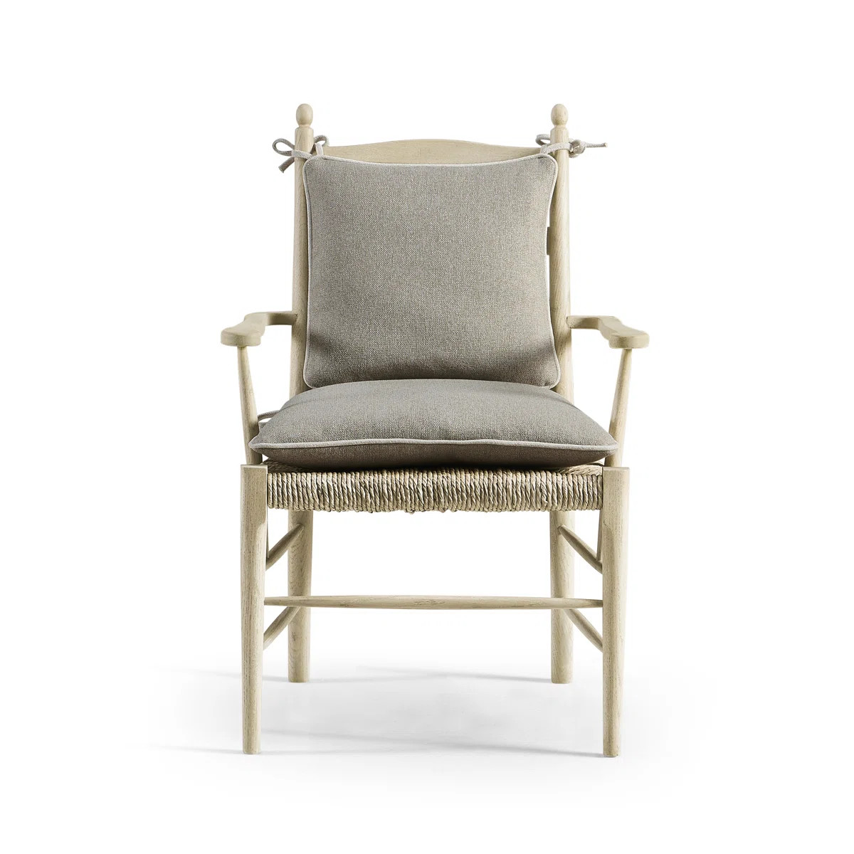 Jonathan Charles Fine Furniture Doppler Solid Wood Ladder Back Arm Chair | Perigold | Perigold