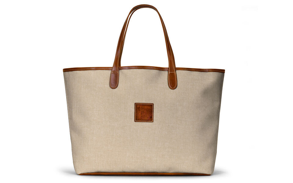 St. Anne Tote - Leather Patch | Barrington Gifts