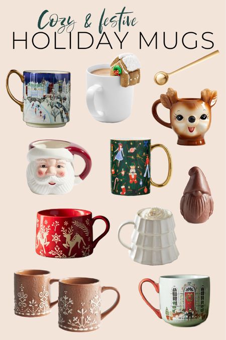 Looking for new holiday mugs? I’ve rounded up my favourites with gingerbread, nutcrackers, reindeer, Santa Claus and more. Shop Christmas mugs in traditional red and green, or simpler neutrals. A cozy and festive way to enjoy hot drinks all season long. Make great gifts for teachers, coworkers, neighbours and more. Enjoy!

#LTKSeasonal #LTKHoliday #LTKGiftGuide