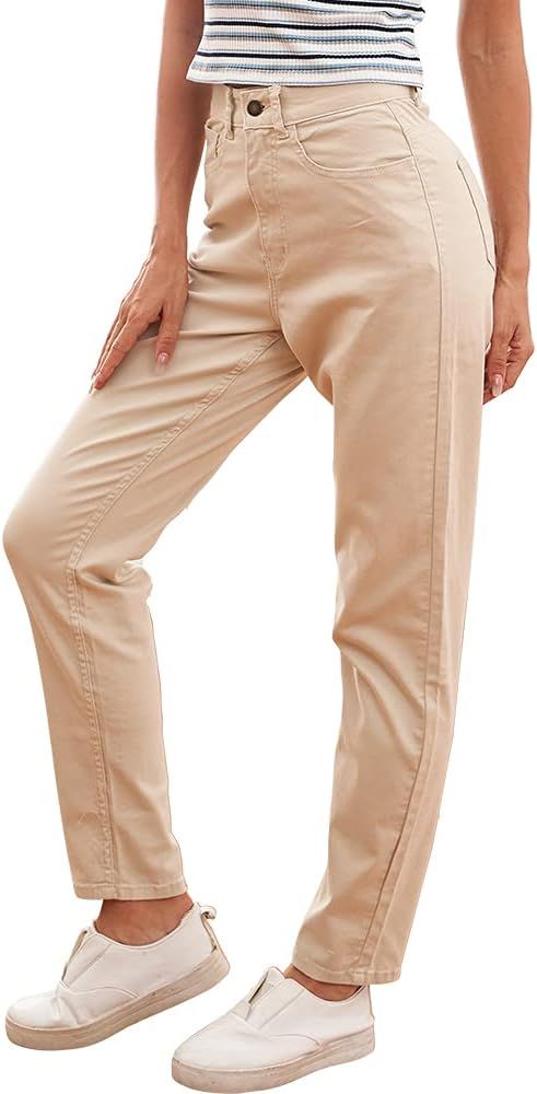 Ruisin Classic High Waist Jeans for Women Vintage Boyfriend Mom Jeans Denim Pants | Amazon (US)