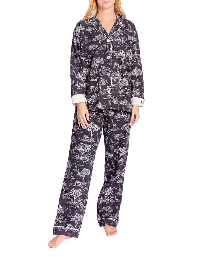 Cotton Printed Flannel Pajamas & Headband Set | Bloomingdale's (US)