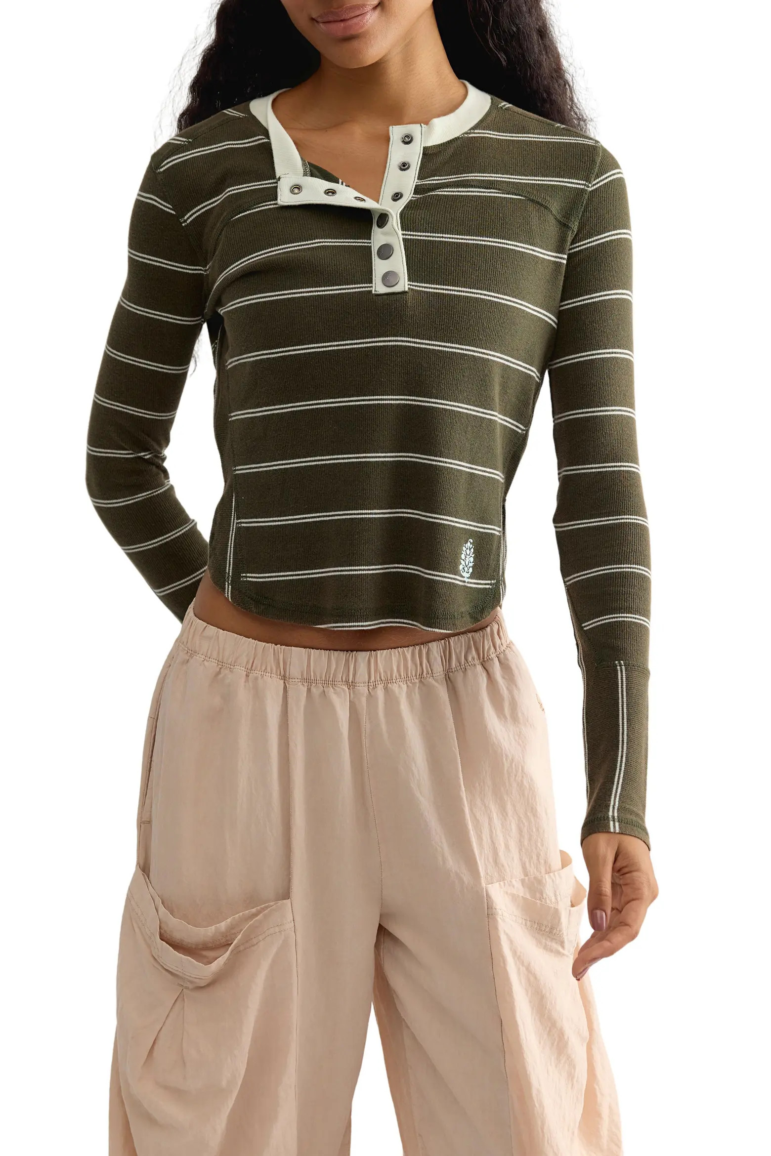 Free People Cool Down Stripe Henley (Women) | Nordstrom | Nordstrom
