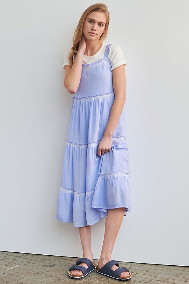 Nell Tiered Midi Dress | Anthropologie (US)