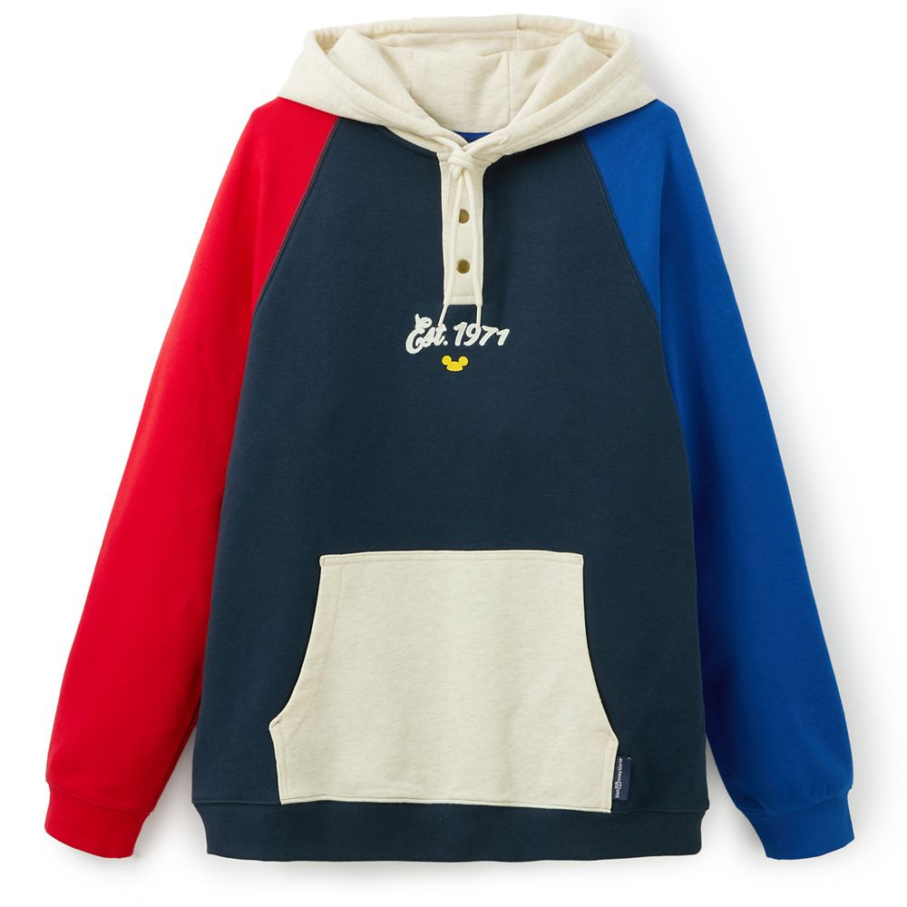 Mickey Mouse Collegiate Henley Hoodie for Adults – Walt Disney World | Disney Store