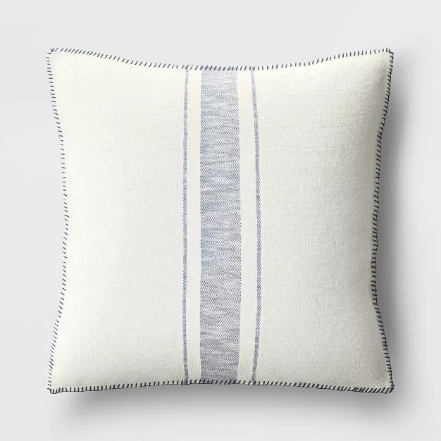 Oversized Placed Striped Square Throw Pillow - Threshold™ | Target