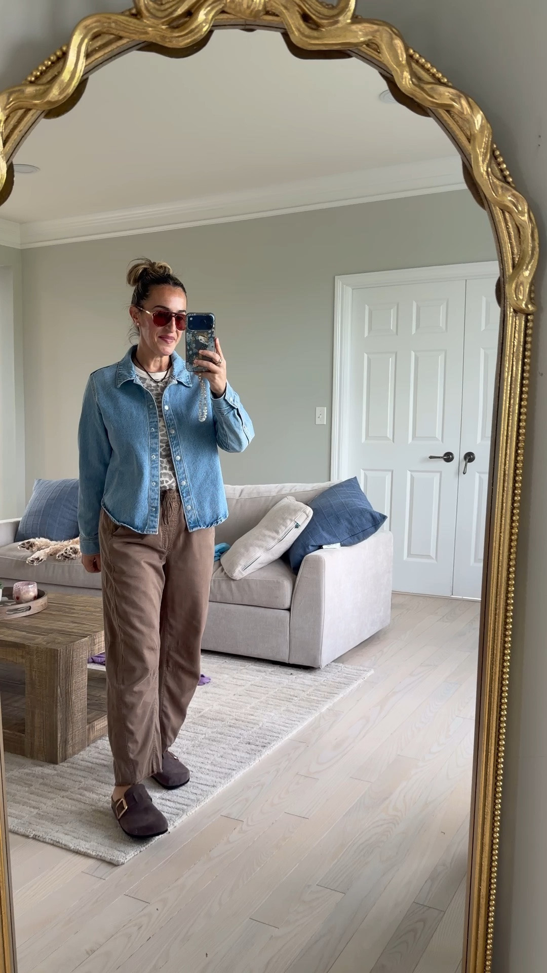 OOTD! 
Size medium in all - pants run roomy I could have done a small

#LTKootd #LTKmomlife #LTKOver40
