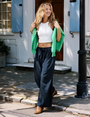 Solstice Drawstring Wide Leg Pant 29" | Beyond Yoga