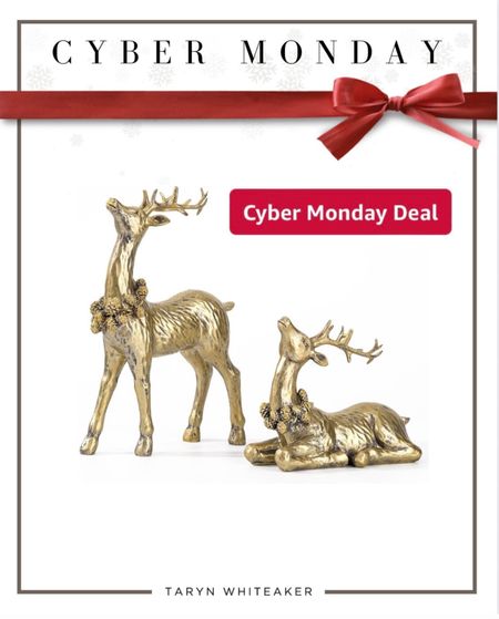 Sweet reindeer Christmas decor! Amazon holiday find. On sale for cyber Monday! 

#LTKHoliday #LTKSeasonal #LTKCyberWeek