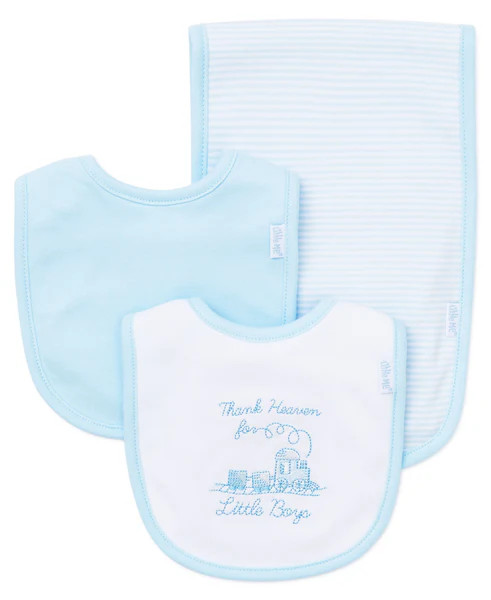Thank Heaven For Little Boys Bib & Burp Set | Little Me