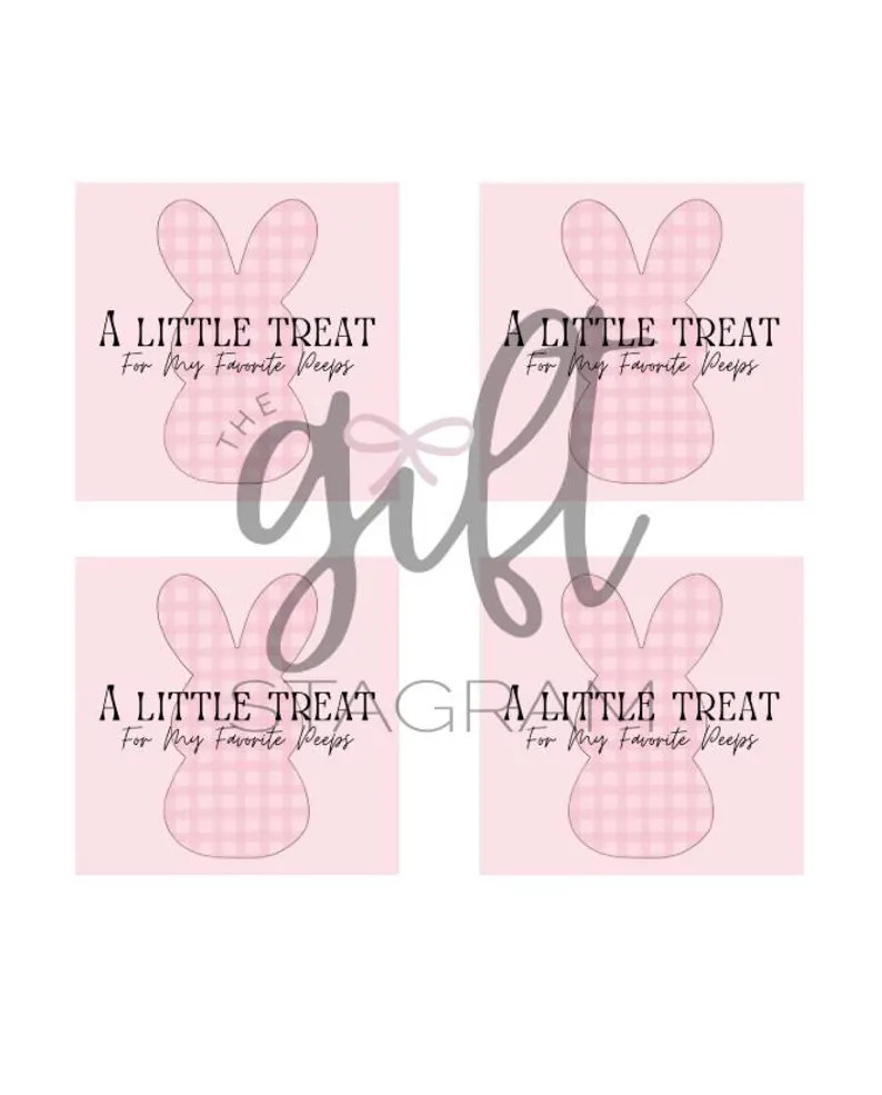 A Little Treat for My Peeps Gift Tag | Happy Easter Tag | DIGITAL DOWNLOAD | Easter Gift Tag | Ea... | Etsy (US)