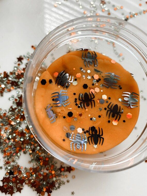 Spider Glitter Halloween PlayDough Jar | Etsy (US)