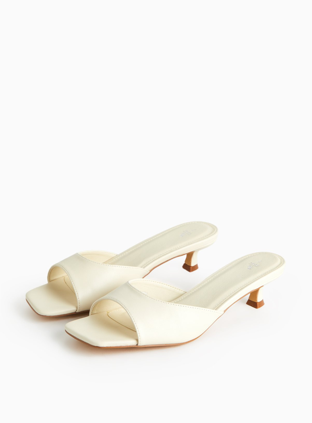 Cream Slip-On Mule Sandals | Tu Clothing