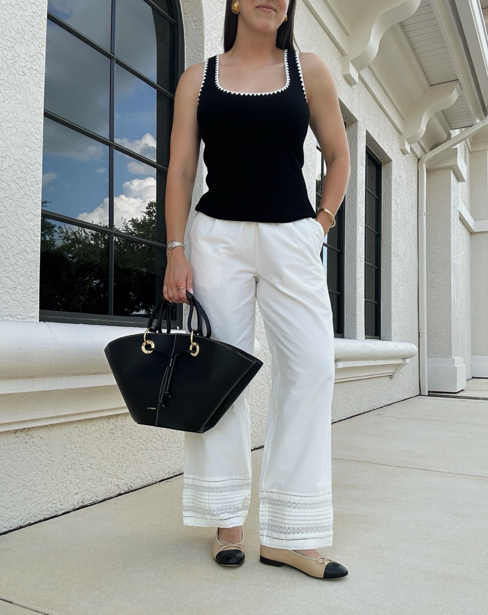 Summer outfit, weekend outfit, lace trim cotton pants, tank top



#LTKSeasonal #LTKStyleTip