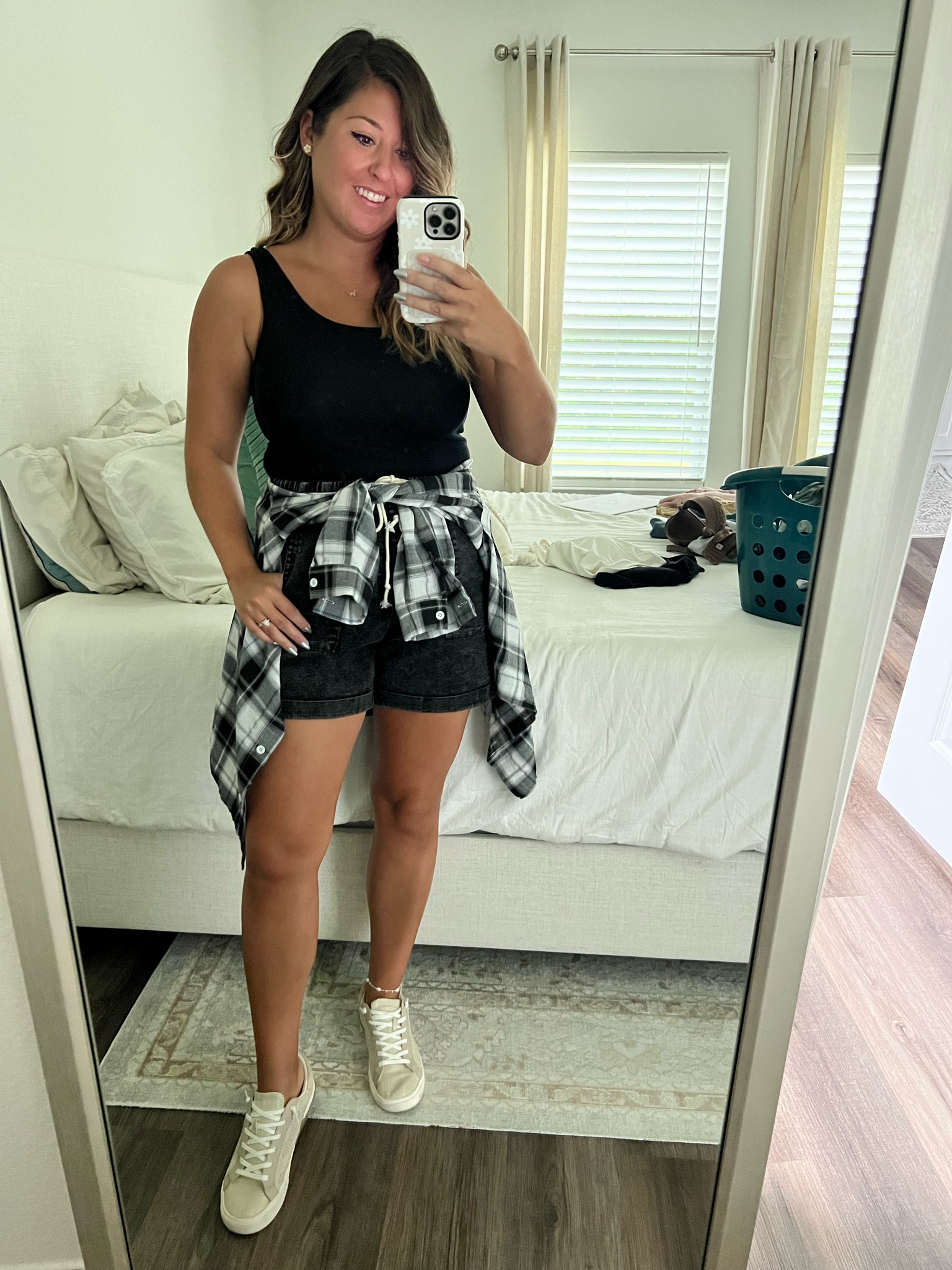 Game day outfit, casual Saturday outfit, football outfit, transitional outfit 

Wearing medium in tank and large in shorts and flannel 

#LTKSeasonal #LTKStyleTip #LTKFindsUnder50