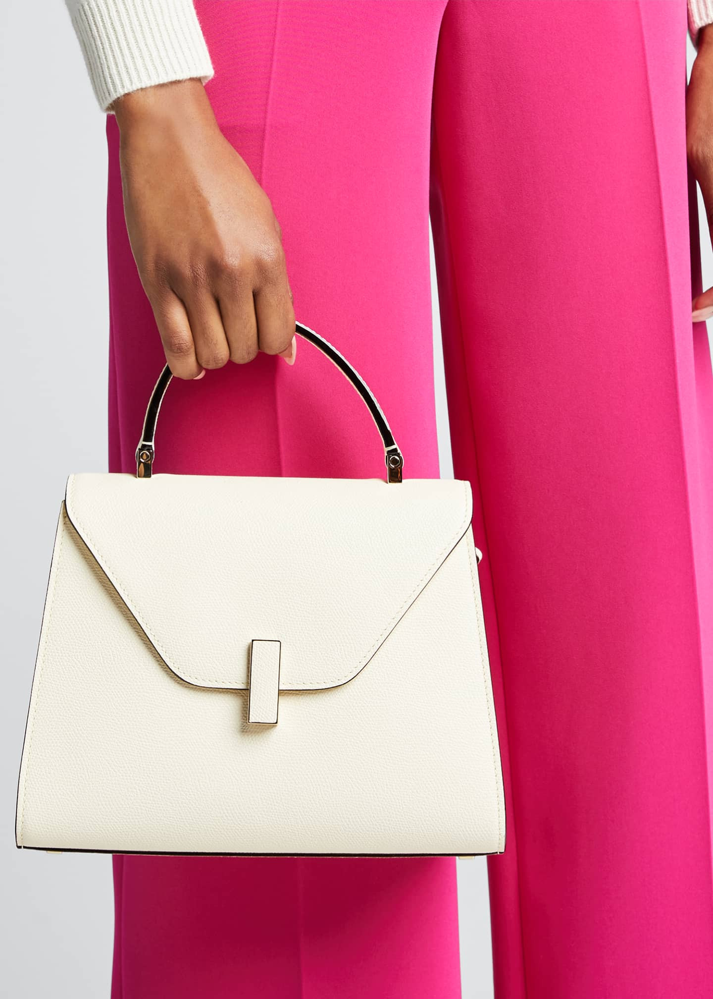 Valextra Iside Medium Leather Top-Handle Bag | Bergdorf Goodman