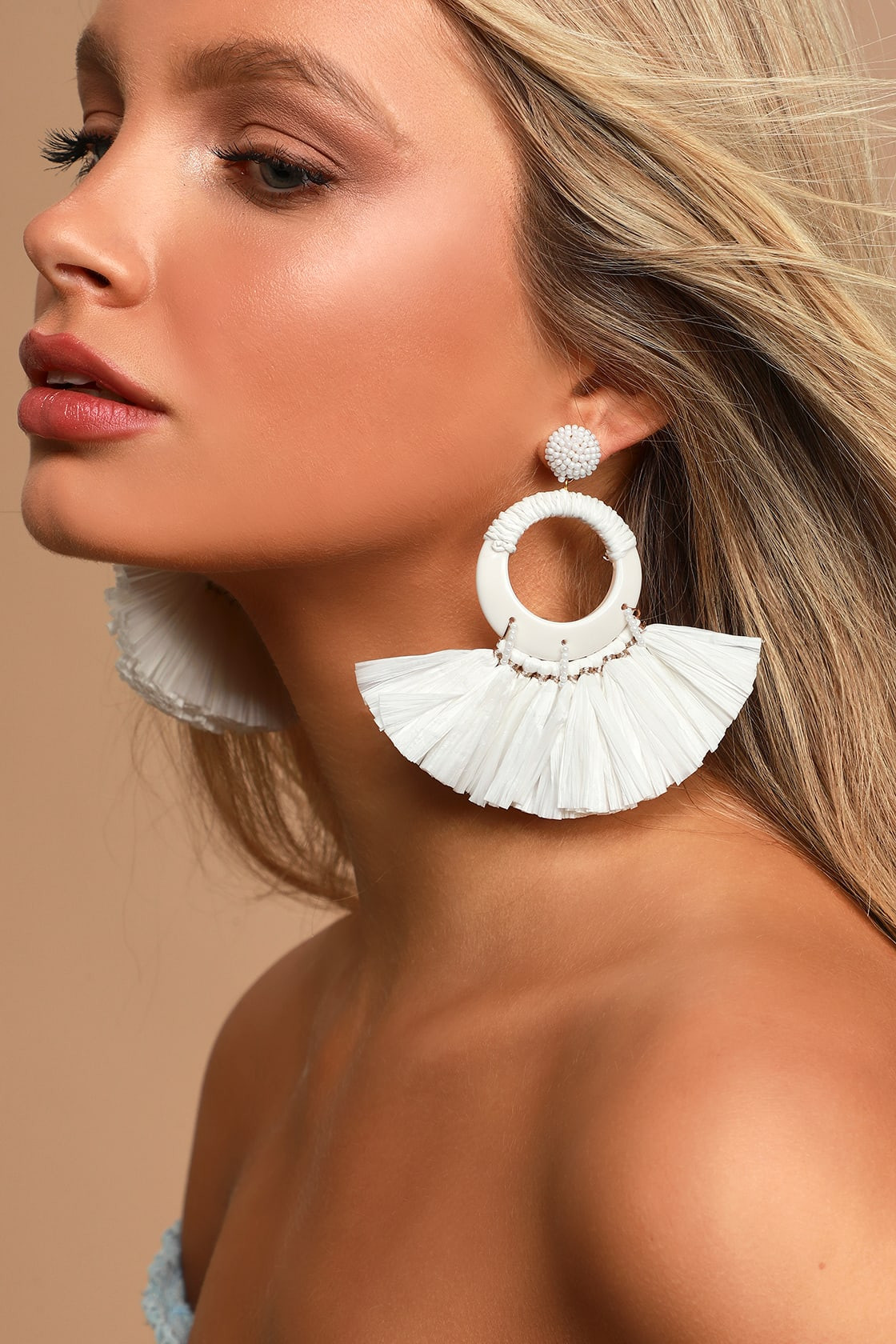 Fabulous Fringe White Beaded Fringe Earrings | Lulus (US)