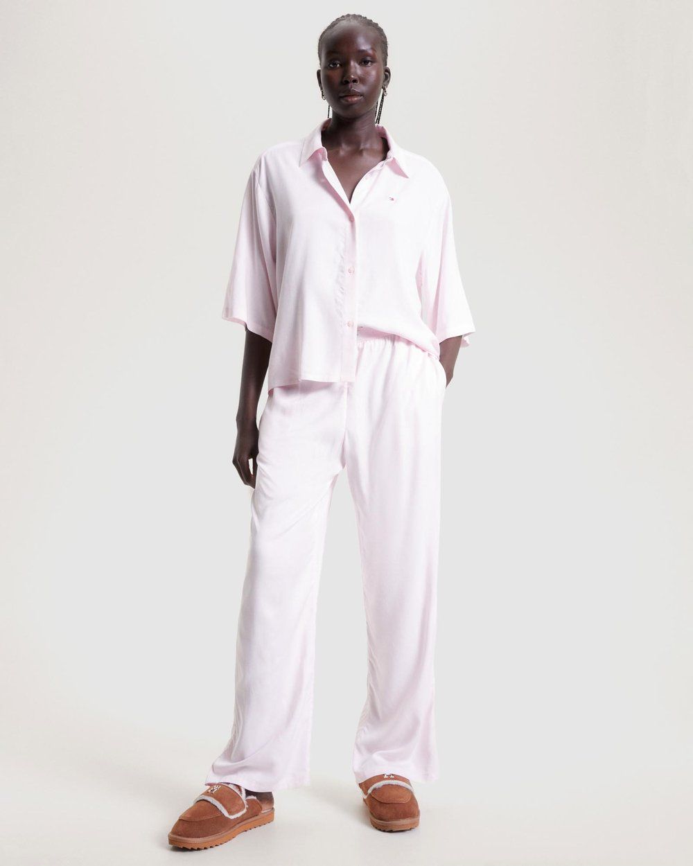 Short Sleeve Woven Pyjama Set | THE ICONIC (AU & NZ)