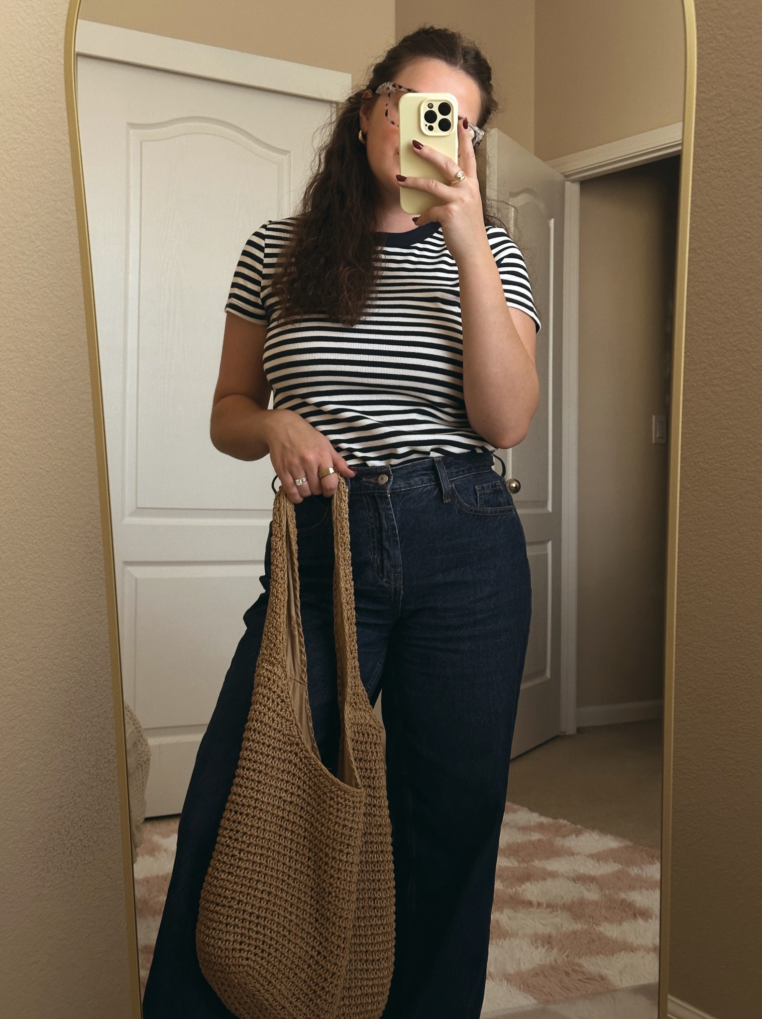 comfy + casual work fit✨
casual office outfit, old navy jeans, striped tee

#LTKStyleTip #LTKFindsUnder50 #LTKFallSale