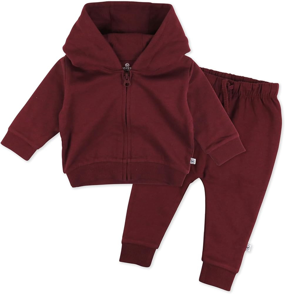HonestBaby baby-boys 2-piece Fleece Zip Hoodie and Sweatpant Set 100% Organic Cotton for Infant B... | Amazon (US)