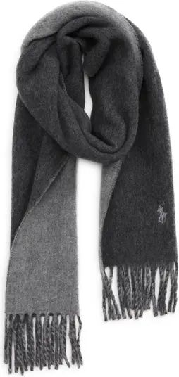 Classic Reversible Wool Blend Scarf | Nordstrom