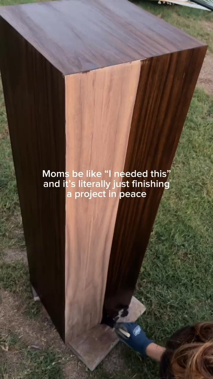 Refinish these display pedestals with a walnut wood veneer, and they turned out way more beautiful than I expected!

#LTKHome
